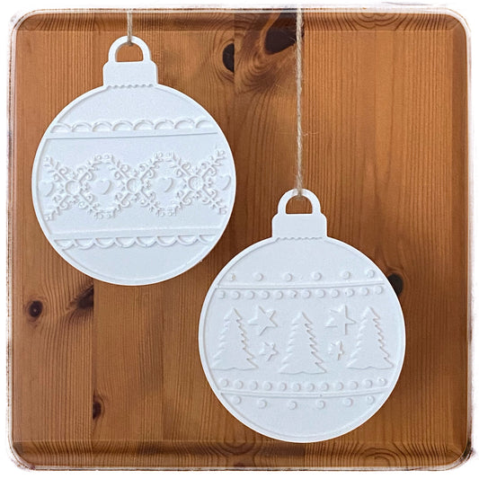 Zauberhafte Winterkugeln 2er Set