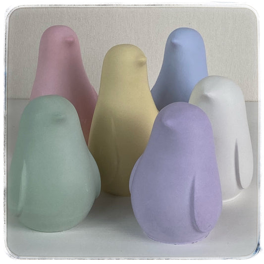 Zwitscher-Duo – minimalistische Frühlingsboten in versch. Farben